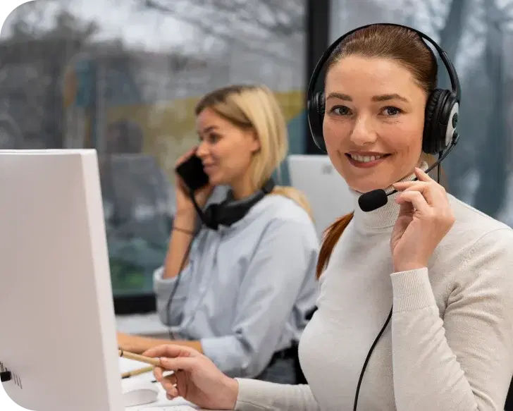 Customer service woman